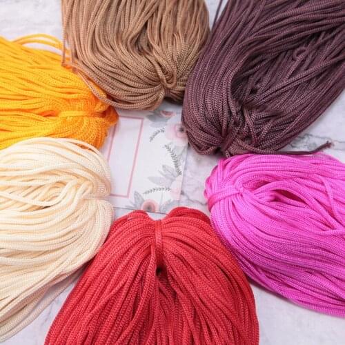 3mm 200m Knitting Hand Knit Ice Silk Yarn Hollow Thread DIY Handmade Hat Crochet Cushion Soft Comfortable