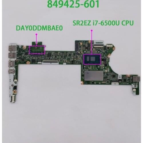 849425-601 UMA i7-6500U 8GB RAM DAY0DDMBAE0 for HP Spectre x360 G2 13-4000 Series 13-4185NR Laptop Motherboard Mainboard Tested