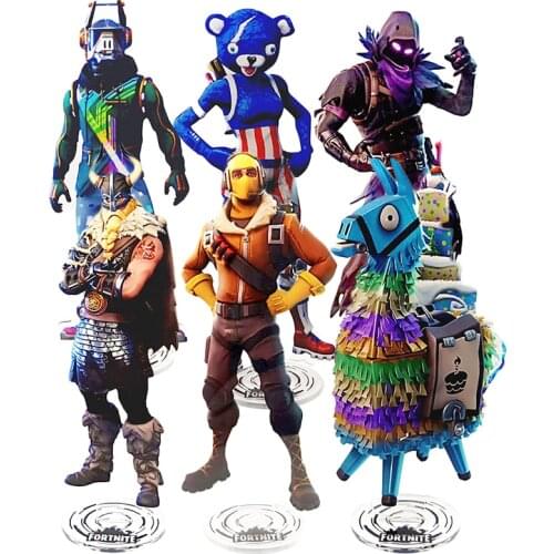 21cm Fortnite Game Anime Figure Model Card Acrylic Material Peripheral Toys Children Gift Player Collection Ornament Decoration