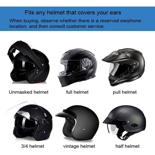 Bluetooth 5.0 moto helmet headset wireless handsfree stereo earphone motorcycle helmet headphones mp3 speaker