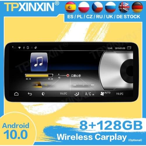 Carplay Radio Receiver Android For Benz C-W205 GLC-X253 V-W446 2015 2016 2017 2018 2019 Audio Stereo GPS Video Player Head Unit