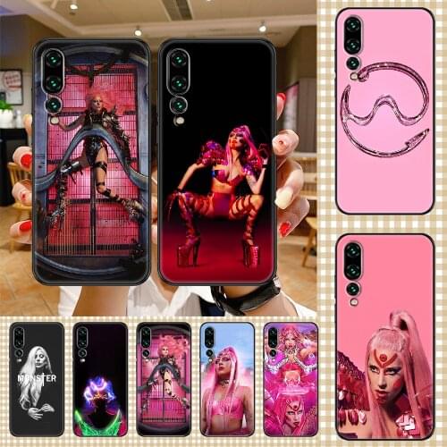 Singer Lady Gaga Phone case For Huawei P Mate P10 P20 P30 P40 10 20 Smart Z Pro Lite 2019 black painting bumper pretty funda art