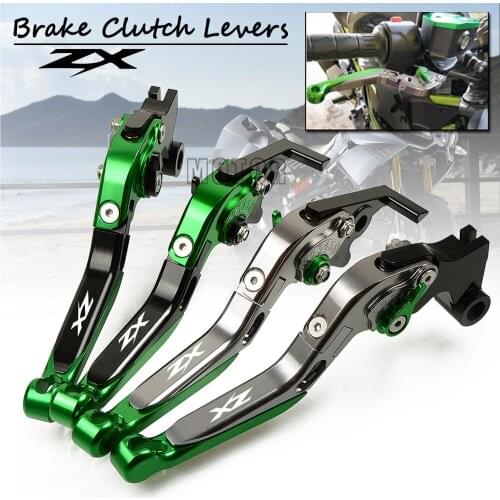 CNC Motorcycle Adjustable Folding Brake Clutch Levers For Kawasaki ZX1400 S Version NINJA ZX10R/ZX10RR/ZX10KRT ZX 10 R RR KRT