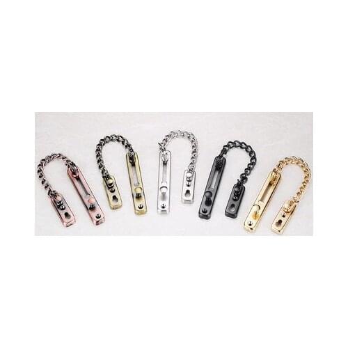 Stainless steel security anti-theft door chain lock chain door latch gold bronze silver black door lock