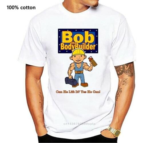 Bob the Body Builder Parody T-Shirt Funny Gym Tshirt Broscience, Graphic Gym Hip-hop Tops Tee Shirt