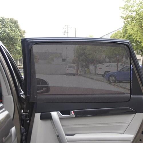 1pcs Magnetic Car Side Window Sun Shade Uv Protection Curtain Sunshade Mesh Sun Visor Summer Protect Car Blinds Car Accessories