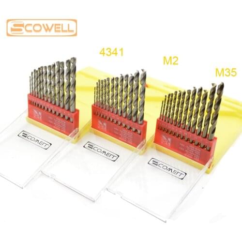 30% Off Jobber Drill Split Bits Set For Metal 13 Pcs 1-6.5mm Model DIY Supplies Hss M2 Hco M35 Cobalt Drill Kit Metric Din338