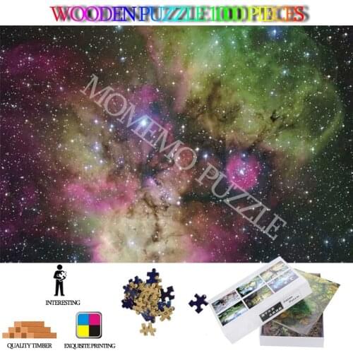 Magnificent Starry Sky 1000 Pieces Puzzles Toys Wooden Jigsaw Puzzle for Adults Beautiful Landscape Puzzle Games for Kids Gifts
