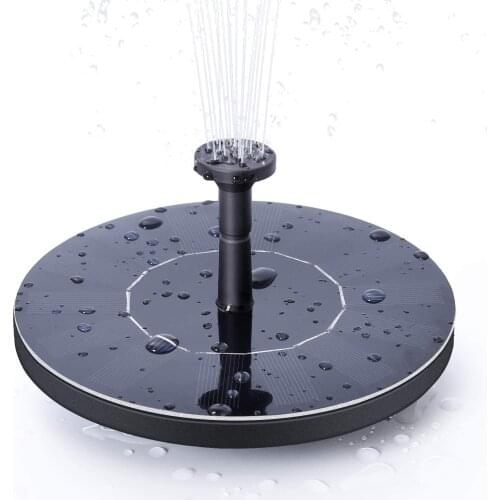 Solar Floating Water Fountain Bird Bath Fountain Pump Pond Decoration Solar Powered fountain Water Pump for Garden and Patio