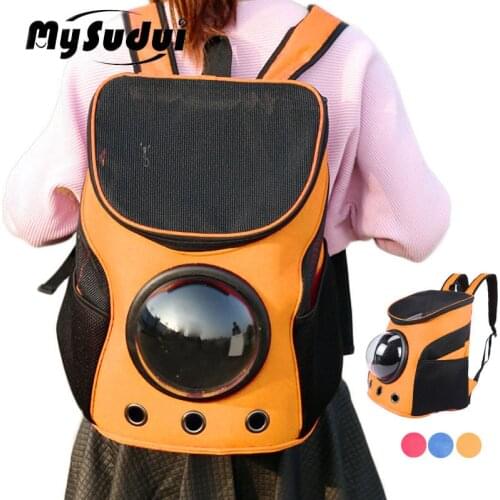 Pet Dog Transport Bag Transparent Breathable For Small Puppy Dogs Cat Transporter Carrier Backpack Front Outdoor Travel Carrier