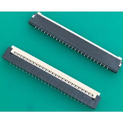 FPC Connector Laptop keyboard Signal Cable Socket 1.0 pitch 25 pin Flip Gold plated Screen Line Socket 1.5mm Thin