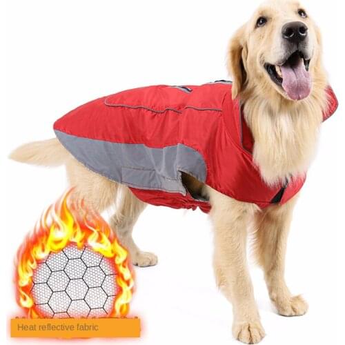 Dog Sports Clothes Heat Reflection Warm Autumn and Winter Jacket Vests Water Repellent Reflective Warm Clothing