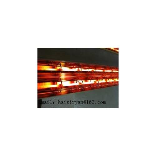 380v 4000w Heraeus tubular IR emitter quartz halogen heater shortwave infrared paint curing lamp