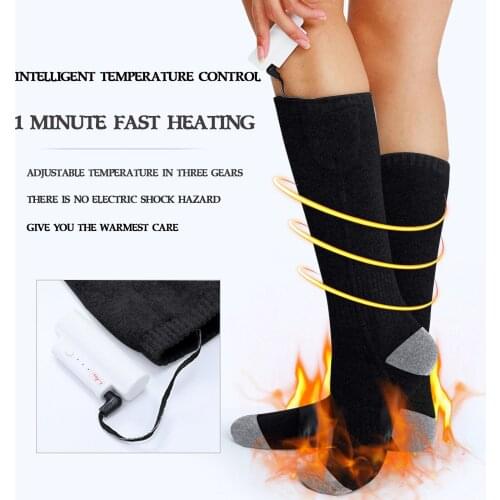 Unisex Smart Heating Socks Winter Warm Socks Thick Sports Snowboard Cycling Skiing Soccer Socks Thermosocks Leg Warmers Socks