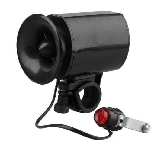 Waterproof Electronic Bicycle Bike Ultra-loud Bell 6 Sounds Horn Alarm Speaker