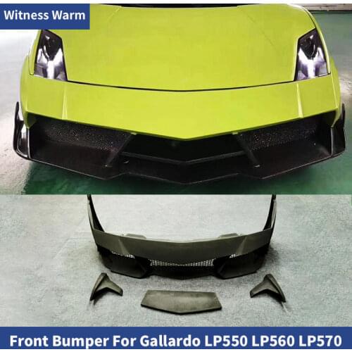 High quality front bumper car front Aprons Side Splitter Car Styling For Lamborghini Gallardo LP550 LP560 LP570 car body kits