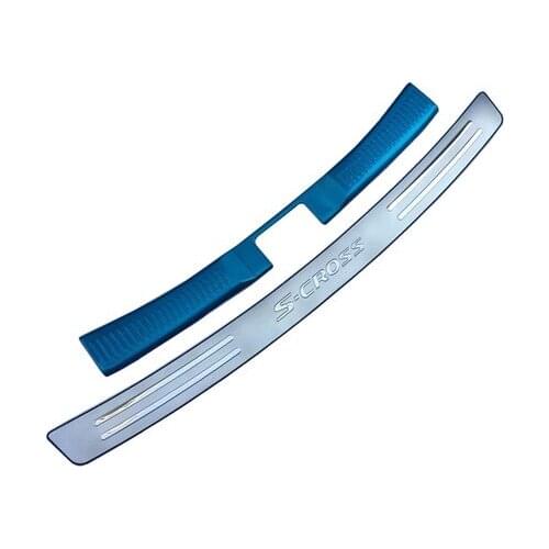 For Suzuki SX4 S Cross 2013-2019 Stainless Steel Rear bumper Protector Sill Auto parts Car styling