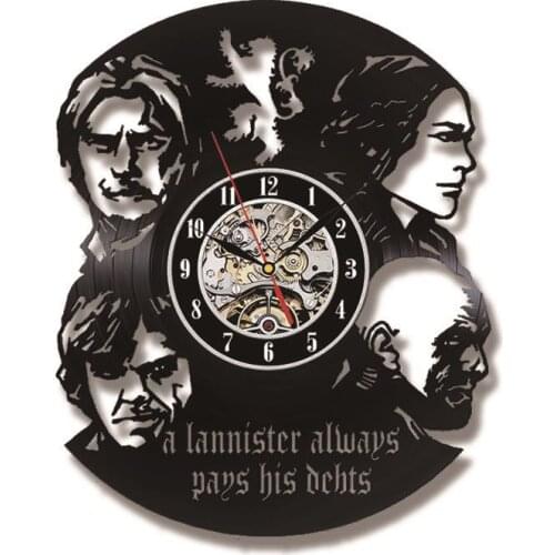 Famous American Film Wall Record Vinyl Clock Gift Wedding Birthday Party Decor Hero, wall clock