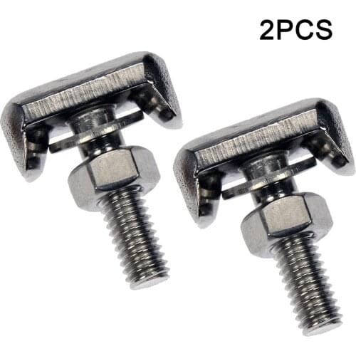 1 Pair High Quality Stainless Steel Battery Cable Terminal Connectors Car T-Bolt Replace 19116852 Car Accessories