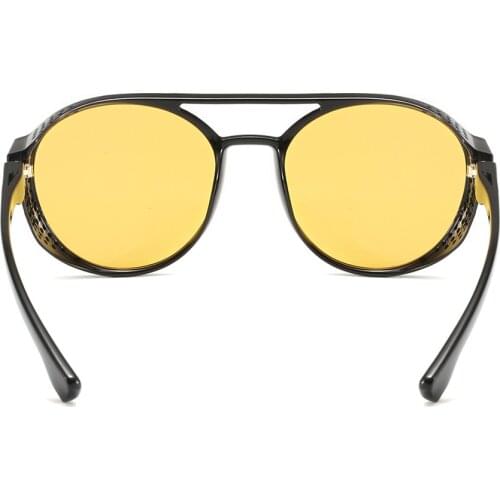 Lentes De Sol 1pc Men Sunglasses Round Flip Up Glasses Retro Sun Glasses For Vacation Очки Декоративные Oculos De Sol Masculino