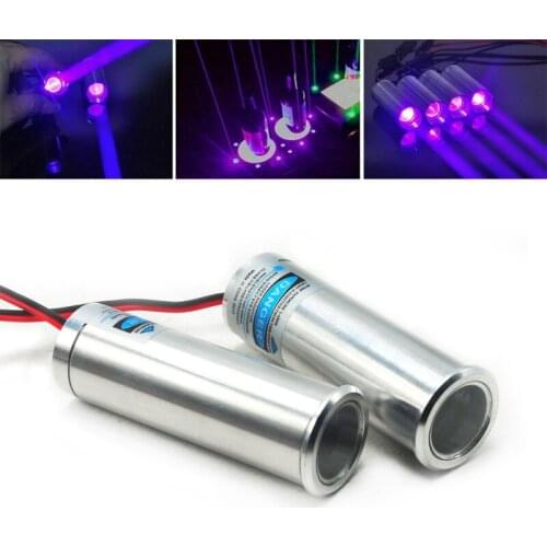 2pcs 405nm 250mW Fat Dot Thick Beam Violet Blue Laser Module KTV DJ Bar Stage Lighting
