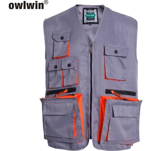 2019 Fishing Jacket Fishing Oversized Vest Casual Quick-drying Summer Fishing Photojournalist Multi-Pocket Vest Outdoor