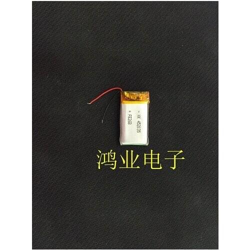 3.7V polymer lithium battery 452035 280mAh Bluetooth battery MP3/MP4 wireless headphone battery Rechargeable Li-ion Cell