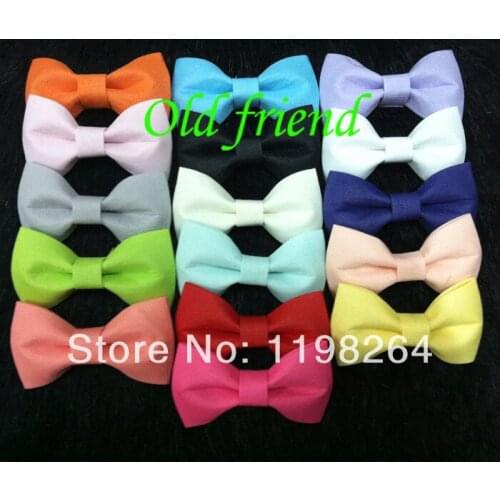 3inch Chiffon Hair Bows Girls Kids Fabric Bows for Clips Headbands 120pcs/lot 16 color IN STOCK Free Shipping