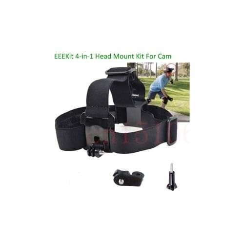 3ni 1 set Cam Head Belt flexible Strap + Mount Adapter + Long Screw Bolt for S0ny Action Cam HDR-AS20/AS30V/AS100V/AS200V/A