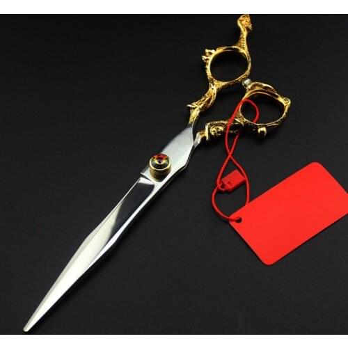7 inch professional gold monkey pet grooming hair cutting scissors dog sissors barber haircutting shears hairdressing scissors
