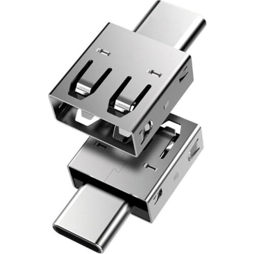 Otg Adapter Type-c To Usb Android Phone U Disk Adapter OTG Converter Supports OTG Micro USB Interface Device Metal