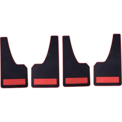 4Pcs Car Fender Protector Mud Flaps Mudguards Guard Accessories Black Rubber Universal