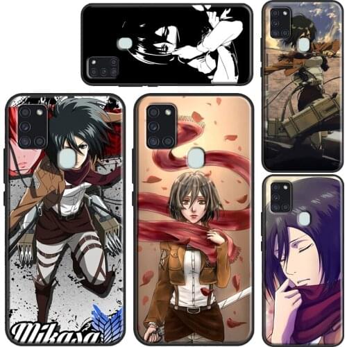 Attack On Titan Mikasa Cover For Samsung A12 A32 A42 A52 A72 A11 A31 A51 A71 A02 S A20 A30 A40 A50 A70 A20e A21S