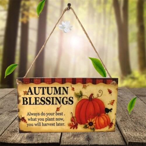 Halloween Wooden Ornaments Pumpkin Trick or Treat Pendants Halloween Party Decoration for Home Door Hanging Signs Kids Toy DIY