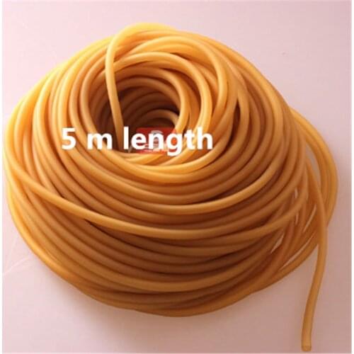 5 meter Natural Latex Slingshots Rubber Tube Tubing Elastic Surgical Lab Use