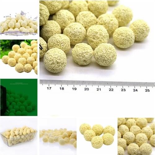 10 PCS Aquarium Filter Media Ball Bio Aquarium Media Net Bag Biological Ball for Fish Tank Filter
