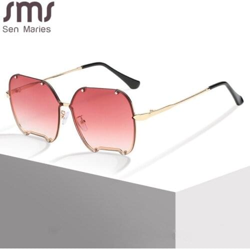 Classic Square Sunglasses Women Men Luxury Brand Women Mirror Sun Glasses 2021 Retro Female Eyewear Male Oversized Metal Frame