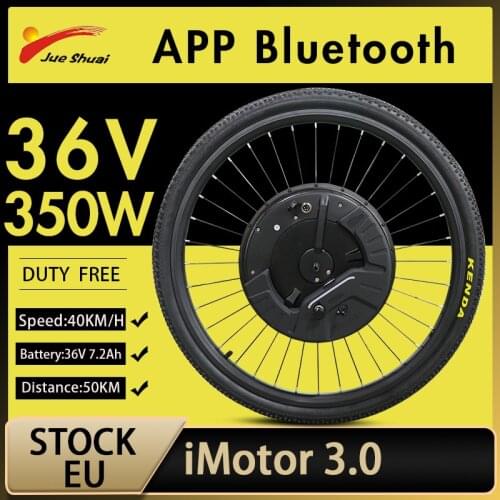 IMortor 3 Wheel Electric Bicycle Conversion Kit 36V 350W Motor 24 "26" 27.5 "700C 29'' ebike Conversion Kit with 7.2Ah Battery