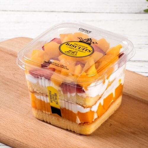 50pcs Net red thick hard plastic box packaging cake mousse dessert boxes baking package candy biscuits chocolate gift boxes