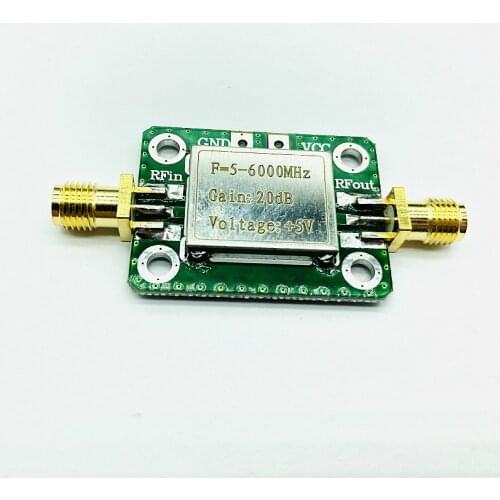 LNA 5M-6GHZ Gain:20dB Broadband RF POWER amplifier FOR FM HF VHF / UHF Ham Radio frequency signal