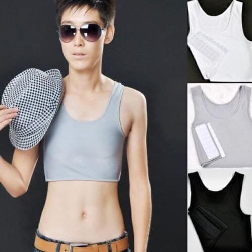 New Women Casual Breathable Buckle Short corset Breast Binder Tops Ladies Shaper Vest Womens Tank Tops