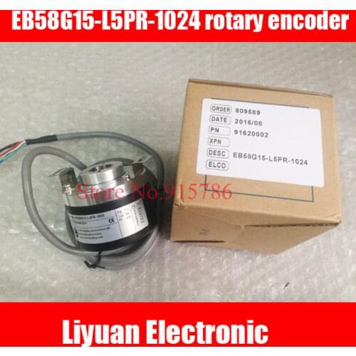 New ELCO EB58G15-L5PR-1024 rotary encoder / 1024 Pulse 15mm hollow shaft optical encoder