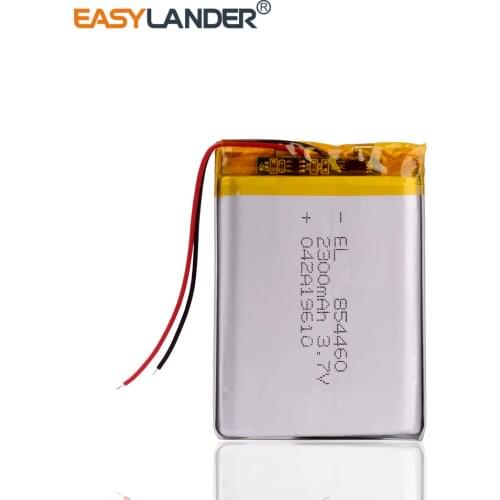Polymer battery 2300 mah 3.7V 854460 smart home MP3 speakers Li-ion battery for dvr,GPS,mp3,mp4,cell phone,speaker