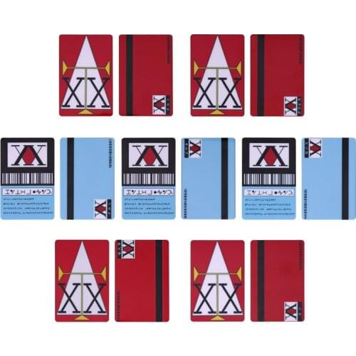 Anime Card License PVC Toys Japan Anime GING FREECSS Killua Zoldyck Kurapika Badge Bus Bank Credit Card Stickers