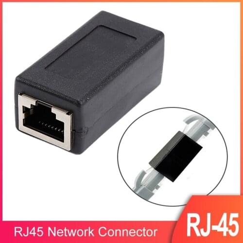 RJ45 Network Connector Female To Female Network Ethernet LAN Connect Adapter Portable Cable Extension Secure Reliable Converter