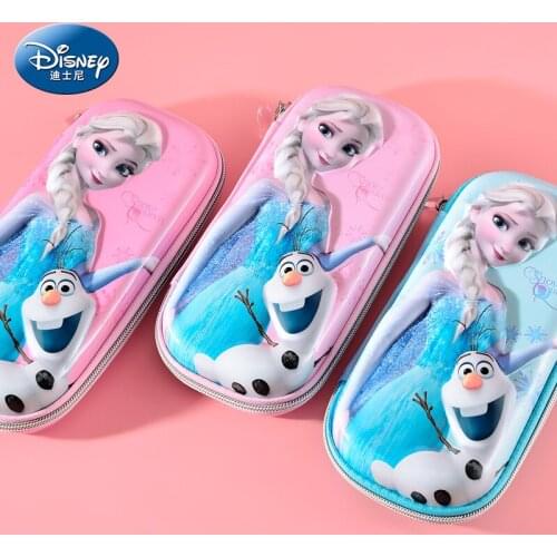 Disney Frozen Princess Aisha Pencil Bag Stationery Box Girl Simple and Cute Large-capacity Pencil Case Childrens Gift Kids Toys