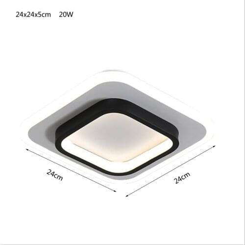 LED Acrylic Aluminum Ceiling Light 20W Minimalist Aisle Light Modern Entrance Hallway Ceiling Light