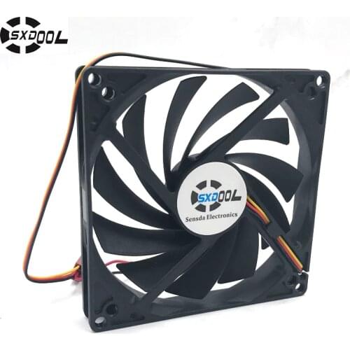 SXDOOL 100mm, 10cm fan, Single fan, Ultra-Thin, Washable, super mute, for power supply, for computer Case cooler