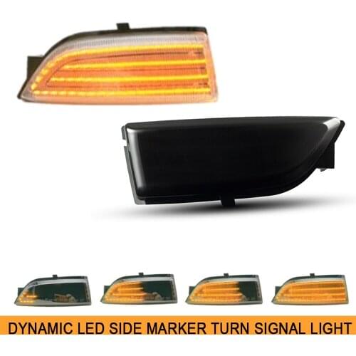 1Pair Dynamic Amber LED Side Mirror Turn Signal Indicator Light for Ford Everest U375 UA Ranger T6 Raptor Wildtrak Car Stying