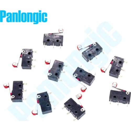 100PCS/Lot Micro Limit Switch Roller Arm Subminiature SPDT Snap Action Switch